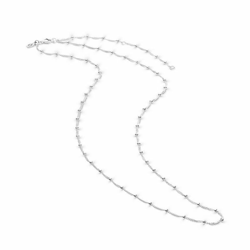 Pandora Silver Beaded Necklace Chain Online NZ, Sterling Silver (018529-RXW)